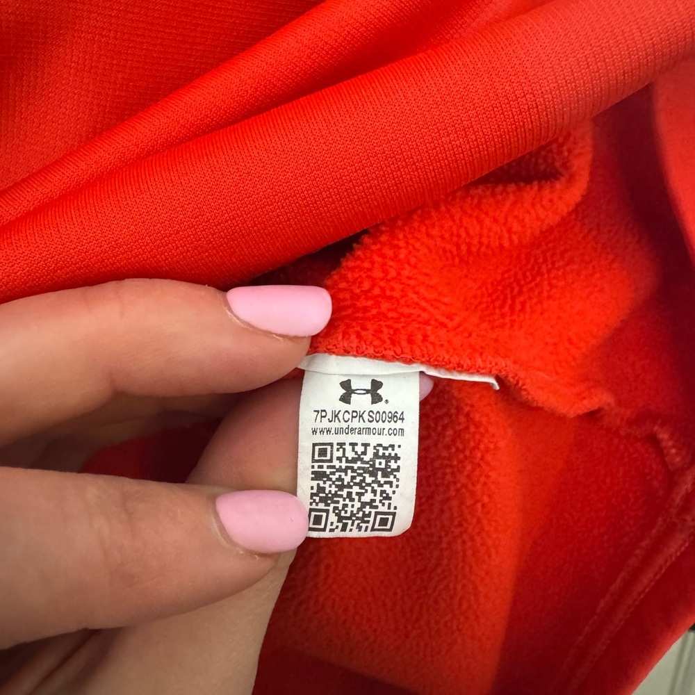 Under Armour ColdGear Men's 3/4 Zip Sweatshirt Size Medium - Picture 3 of 4